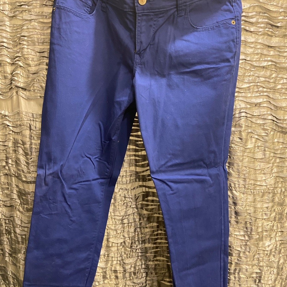 Old Navy Rock Star Deep Blue Jeans Straight Leg